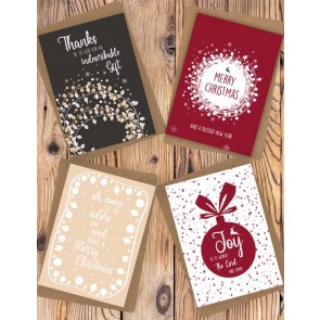 Oh come let us adore Him - Set of 4 Christmas cards